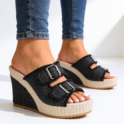 Harper Lane Denim Wedge